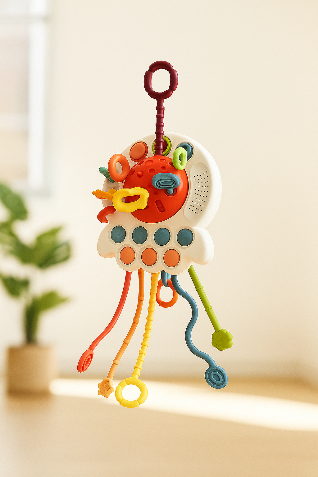 Polvo Divertido – Brinquedo Educativo para Bebês