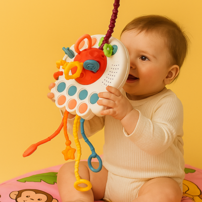 Polvo Divertido – Brinquedo Educativo para Bebês