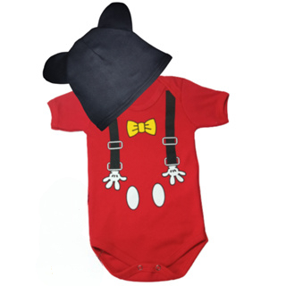 Body bebê mêsversário - Fantasia Infantil - Body com touca