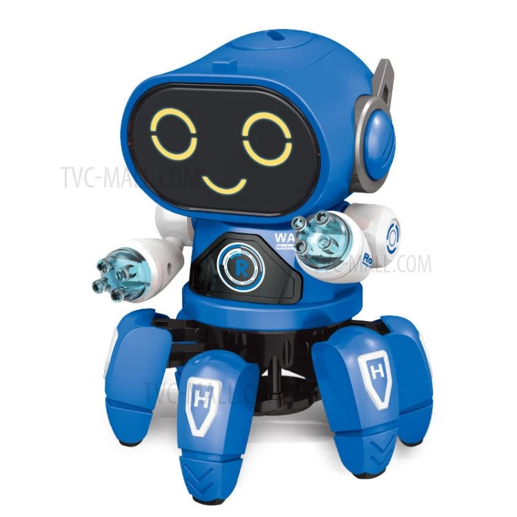 Brinquedo infantil Robô Aranha Dançarino 6 Pernas com Luz Som e Movimento