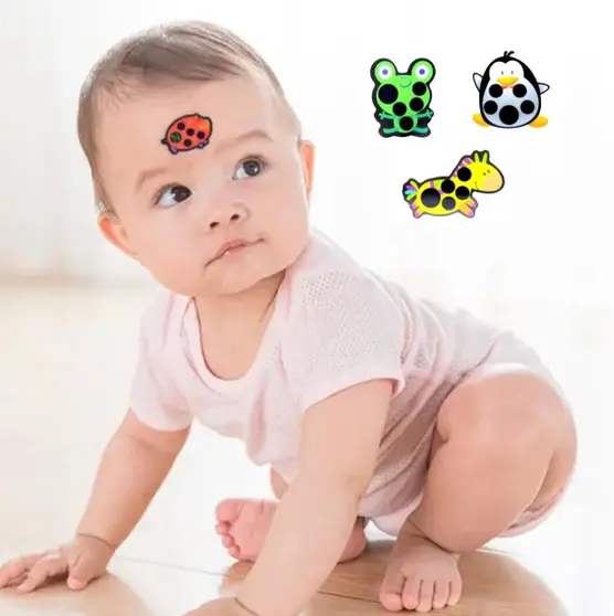 Termômetro Adesivo Infantil com Desenho – Medição Rápida e Divertida