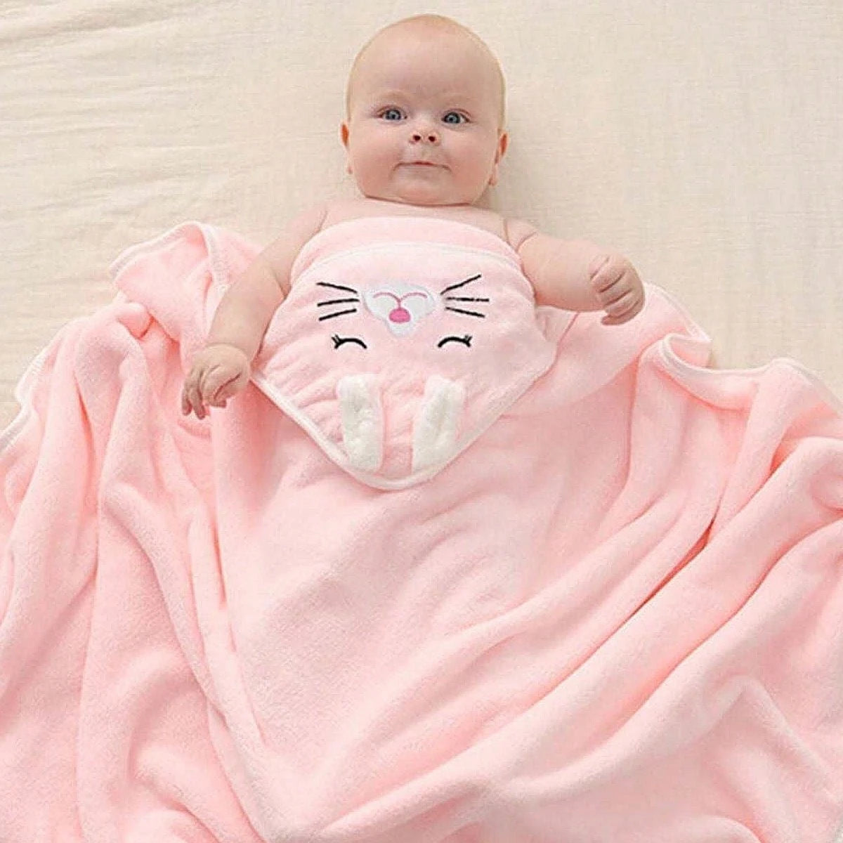 Vendedor IndicadoToalha Banho Capuz Bichinho Bordado Roupão Bebê Recém Nascido Infantil Criança Bordado