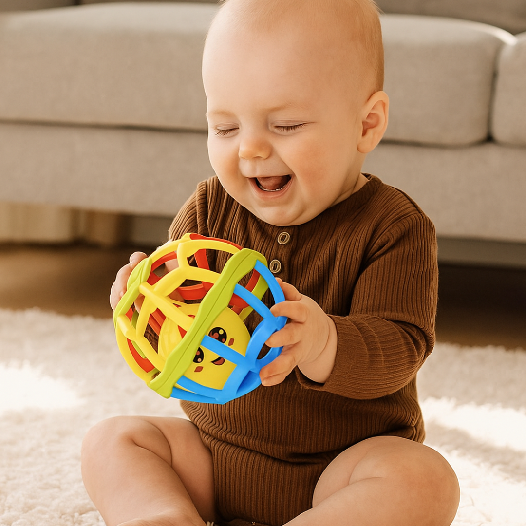 Bola Mordedor de Silicone: Alívio e Diversão para o Bebê