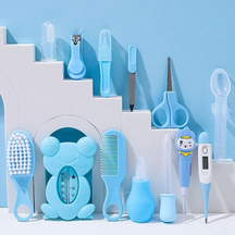 Kit com 13 Peças para Cuidados Com o Bebê 