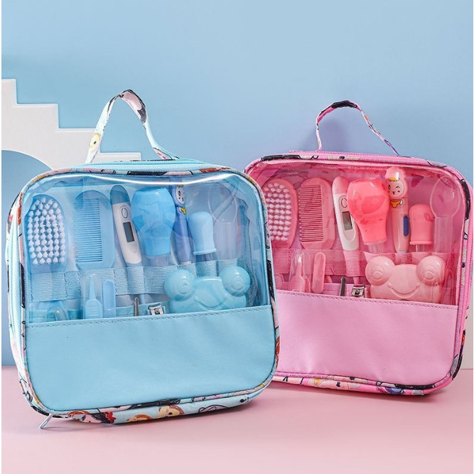 Kit com 13 Peças para Cuidados Com o Bebê 
