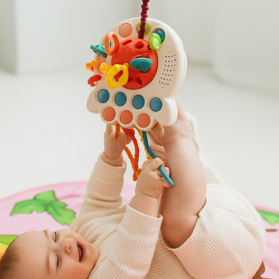 Polvo Divertido – Brinquedo Educativo para Bebês