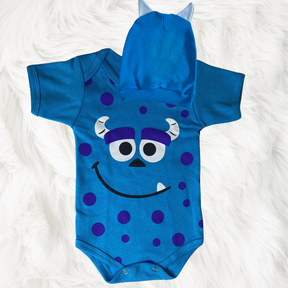 Body bebê mêsversário - Fantasia Infantil - Body com touca