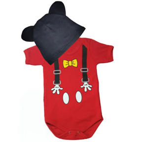 Body bebê mêsversário - Fantasia Infantil - Body com touca