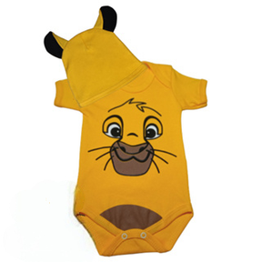 Body bebê mêsversário - Fantasia Infantil - Body com touca