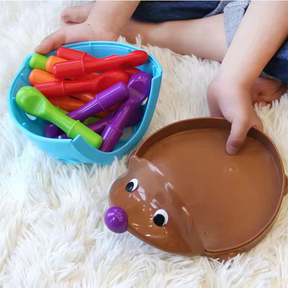 Brinquedo Recurso De Aprendizagem Ouriço montessori encaixar e montar Sensorial coordenação motora